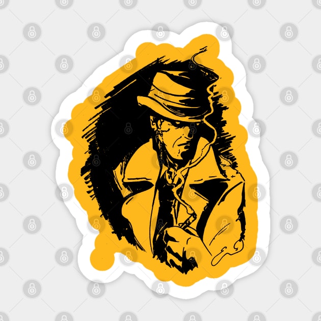 robot detective Sticker by inkpocket